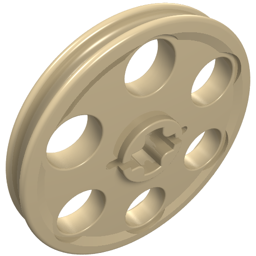 Part 4185 - Technic Wedge Belt Wheel (Pulley) - De BrickPlaats