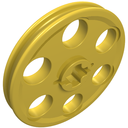 Part 4185 - Technic Wedge Belt Wheel (Pulley) - De BrickPlaats