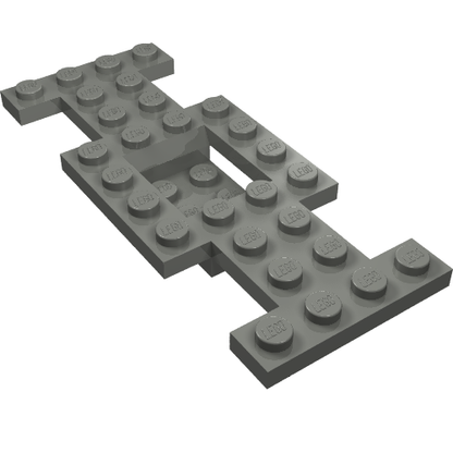 Part 4212b - Vehicle, Base 4 x 10 x 2/3 with 2 x 2 Recessed Center with Smooth Underside, No Center Hole - De BrickPlaats