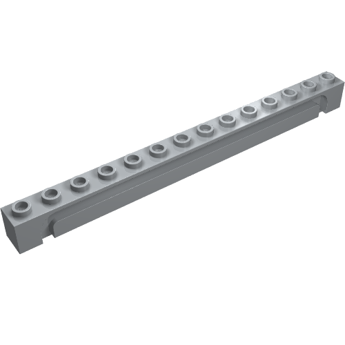 Part 4217 - Brick, Modified 1 x 14 with Channel - De BrickPlaats