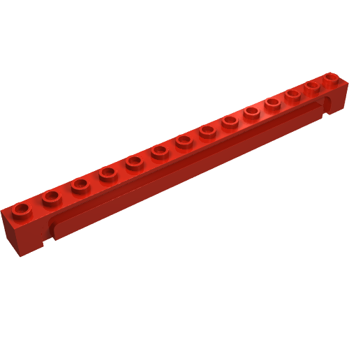 Part 4217 - Brick, Modified 1 x 14 with Channel - De BrickPlaats