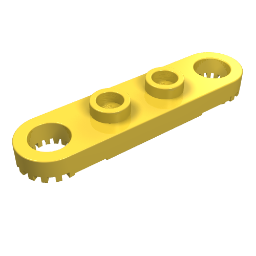 Part 4263 - Technic, Plate 1 x 4 with Toothed Ends - De BrickPlaats