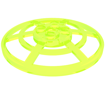 Part 4285b - Dish 6 x 6 Inverted (Radar) Webbed - Type 2 (Underside Attachment Positions at 90 degrees) - De BrickPlaats