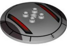 Part 44375apb06 - Dish 6 x 6 Inverted (Radar) - Hollow Studs with SW Sith Infiltrator Pattern - De BrickPlaats