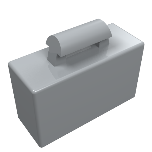 Part 4449 - Minifigure, Utensil Briefcase / Suitcase - De BrickPlaats