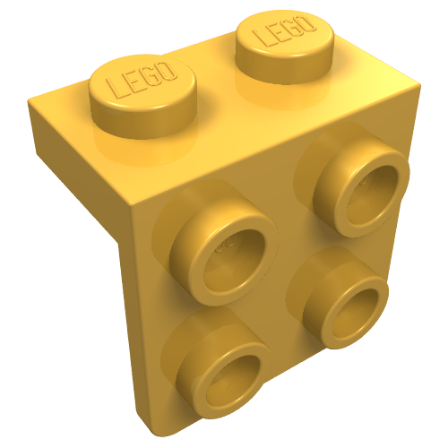 Part 44728 - Bracket 1 x 2 - 2 x 2 - De BrickPlaats