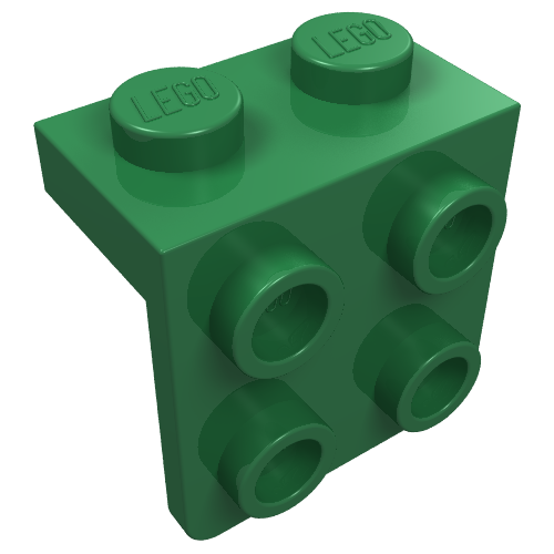 Part 44728 - Bracket 1 x 2 - 2 x 2 - De BrickPlaats