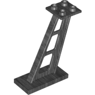 Part 4476b - Support 2 x 4 x 5 Stanchion Inclined, 5mm Wide Posts - De BrickPlaats