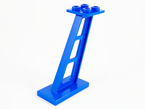 Part 4476b - Support 2 x 4 x 5 Stanchion Inclined, 5mm Wide Posts - De BrickPlaats