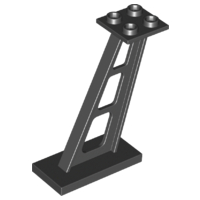 Part 4476b - Support 2 x 4 x 5 Stanchion Inclined, 5mm Wide Posts - De BrickPlaats