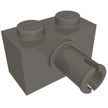 Part 44865 - Brick, Modified 1 x 2 with Pin and Bottom Stud Holder - De BrickPlaats