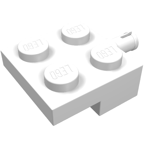 Part 4488 - Plate, Modified 2 x 2 with Wheel Holder - De BrickPlaats