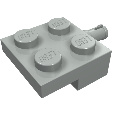 Part 4488 - Plate, Modified 2 x 2 with Wheel Holder - De BrickPlaats