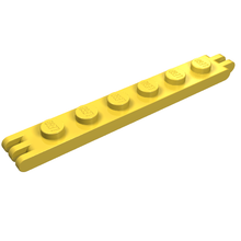 Part 4504 - Hinge Plate 1 x 6 with 2 and 3 Fingers On Ends - De BrickPlaats