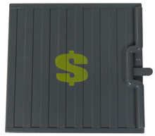 Part 4511pb01 - Door Sliding - Type 1 with Yellow Dollar Sign Pattern - De BrickPlaats