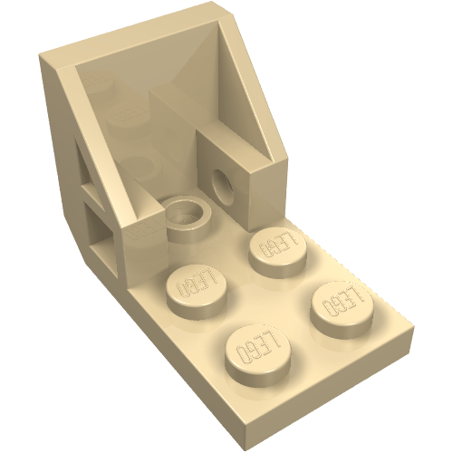 Part 4598 - Bracket 3 x 2 - 2 x 2 Inverted (Space Seat) - De BrickPlaats