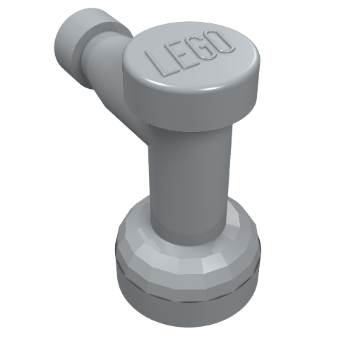 Part 4599a - Tap 1 x 1 with Hole in Nozzle End - De BrickPlaats