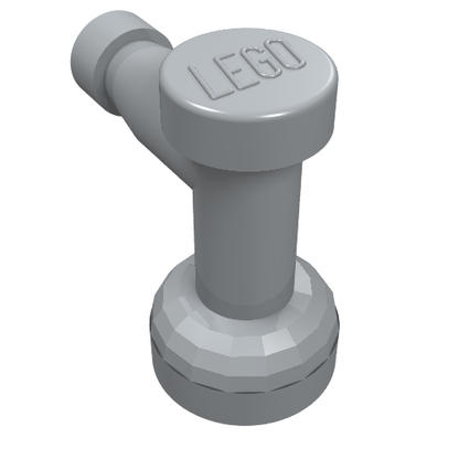 Part 4599a - Tap 1 x 1 with Hole in Nozzle End - De BrickPlaats