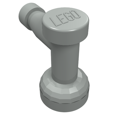Part 4599a - Tap 1 x 1 with Hole in Nozzle End - De BrickPlaats