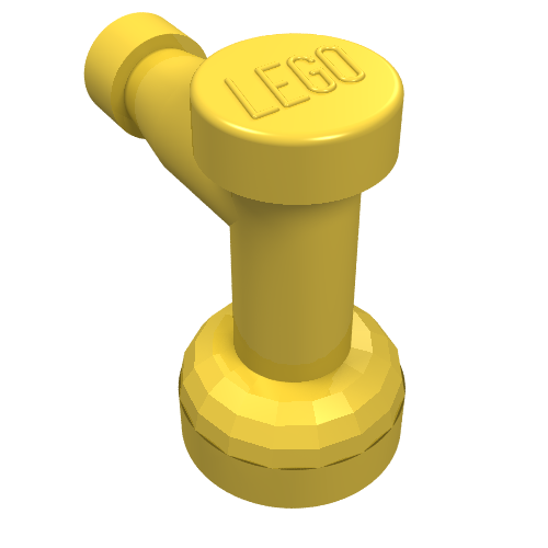 Part 4599a - Tap 1 x 1 with Hole in Nozzle End - De BrickPlaats