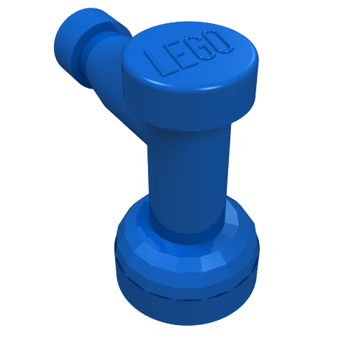 Part 4599a - Tap 1 x 1 with Hole in Nozzle End - De BrickPlaats