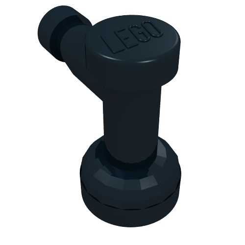 Part 4599a - Tap 1 x 1 with Hole in Nozzle End - De BrickPlaats