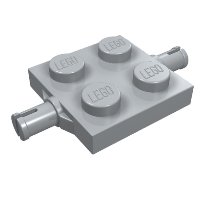 Part 4600 - Plate, Modified 2 x 2 with Wheels Holder - De BrickPlaats