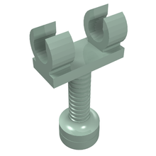 Part 48457 - Bar 2L with 2 Clips and Top Stud Holder (Skeleton Leg Dementor Stand) - De BrickPlaats