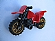 Part 50860c03 - Motorcycle Dirt Bike with Black Chassis and Pearl Gold Wheels - De BrickPlaats