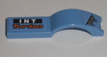 Part 50947pb008R - Vehicle, Mudguard 1 x 4 1/2 with Headlights and 'INT Turbo' Pattern Model Right Side (Stickers) - Set 8193 - De BrickPlaats