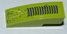 Part 50950pb038 - Slope, Curved 3 x 1 with Grille, Splatters and Scratches Pattern (Sticker) - Set 8708 - De BrickPlaats