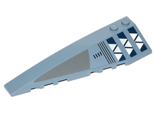 Part 50955pb020 - Wedge 10 x 3 Left with White Triangles Pattern (Sticker) - Set 75041 - De BrickPlaats