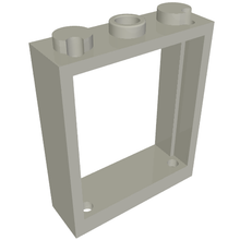 Part 51239 - Window 1 x 3 x 3 Flat Front - De BrickPlaats
