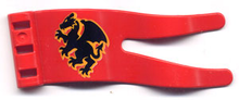 Part 51725pb01 - Duplo Flag Wavy 2 x 5 with Black Dragon Pattern - De BrickPlaats