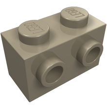 Part 52107 - Brick, Modified 1 x 2 with Studs on 2 Sides - De BrickPlaats