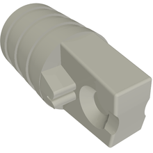 Part 53923 - Hinge Cylinder 1 x 2 Locking with 1 Finger and Axle Hole on Ends without Slots - De BrickPlaats