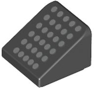 Part 54200pb107 - Slope 30 1 x 1 x 2/3 with 30 Silver Dots Pattern - De BrickPlaats