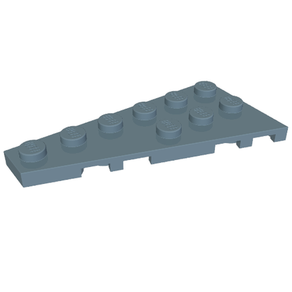 Part 54384 - Wedge, Plate 6 x 3 Left - De BrickPlaats