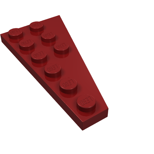 Part 54384 - Wedge, Plate 6 x 3 Left - De BrickPlaats