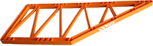 Part 55767pb01 - Support 31 x 13 Girder, Trapezoid with Orange and White Danger Stripes Pattern (Sticker) - Set 4210 - De BrickPlaats