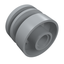 Part 55981 - Wheel 18mm D. x 14mm with Pin Hole, Fake Bolts and Shallow Spokes - De BrickPlaats
