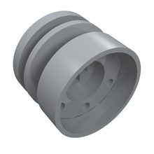 Part 55982 - Wheel 18mm D. x 14mm with Axle Hole, Fake Bolts and Shallow Spokes - De BrickPlaats