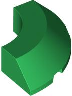 Part 5649 - Brick, Round Corner 4 x 4 with Slope 45 Edge without Studs - De BrickPlaats