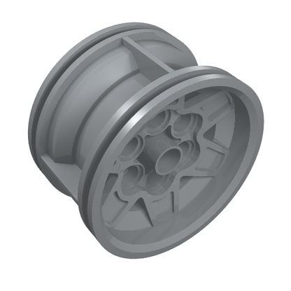 Part 56908 - Wheel 43.2mm D. x 26mm Technic Racing Small, 6 Pin Holes - De BrickPlaats
