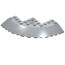 Part 58846 - Brick, Round Corner 10 x 10 with Slope 33 Edge, Axle Hole, Facet Cutout - De BrickPlaats
