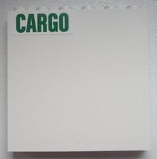 Part 59349pb070L - Panel 1 x 6 x 5 with Green 'CARGO' Pattern Upper Left (Sticker) - Set 60020 - De BrickPlaats