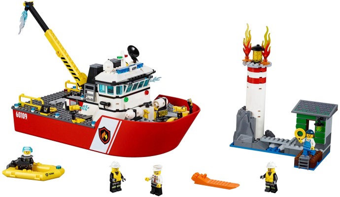 Set 60109 - Fire Boat - De BrickPlaats