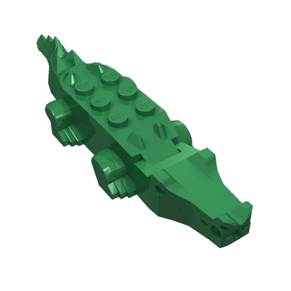 Part 6026c01 - Alligator / Crocodile with 8 Teeth - De BrickPlaats