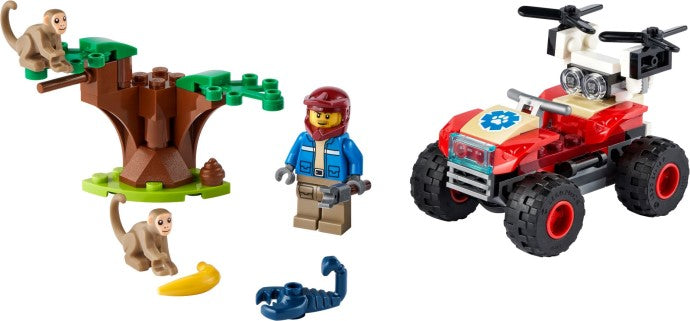 LEGO® City Wildlife Rescue ATV 60300 Building Kit - De BrickPlaats
