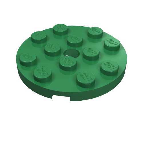 Part 60474 - Plate, Round 4 x 4 with Hole - De BrickPlaats